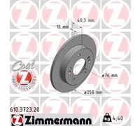 ZIMMERMANN 610.3723.20 Brake disc