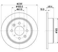 HELLA 8DD 355 103-111 Brake disc