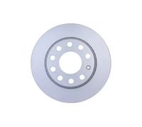 2x Brake disc solid 8DD 355 107-561 HELLA for AUDI SEAT