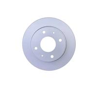 2x Brake disc solid 8DD 355 111-531 HELLA for SMART MITSUBISHI