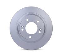 2x Brake disc solid 8DD 355 126-651 HELLA for KIA HYUNDAI