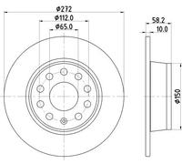 2x New Brake Disc for AUDI SEAT SKODA SKODA (SVW) VW:Q2,LEON,ATECA,KAROQ,T-ROC
