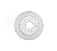 2x Brake disc solid 8DD 355 132-491 HELLA for SUZUKI SWIFT III