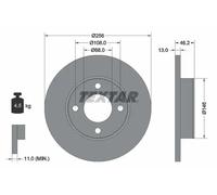 TEXTAR 92025900 Brake disc
