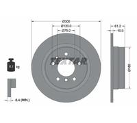 TEXTAR 92042303 Brake disc