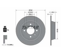 TEXTAR 92048500 Brake disc