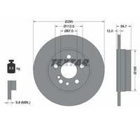 TEXTAR 92056900 Brake disc