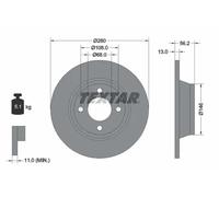 2x Brake disc solid 92060400 TEXTAR for AUDI 80 B4 Saloon 80 B4 Avant