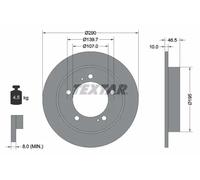 Textar 92066003 Brake Disc