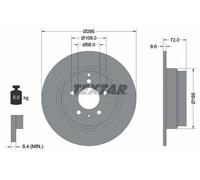 TEXTAR 92066803 Brake disc