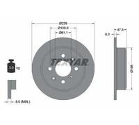 TEXTAR 92077903 Brake disc