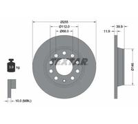 Textar 92106303 Brake Disc