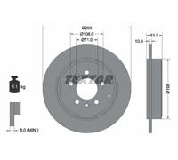 TEXTAR 92112000 Brake disc