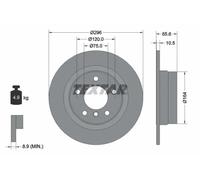 TEXTAR 92133103 Brake disc