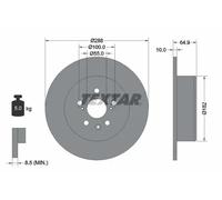 TEXTAR 92135903 Brake disc