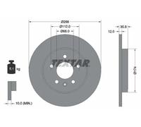 TEXTAR 92137003 Brake disc