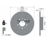 TEXTAR 92145203 Brake disc
