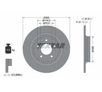 TEXTAR 92148200 Brake disc