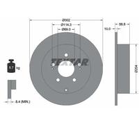 1X Brake disc TEXTAR 92148403 for MITSUBISHI GRANDIS (NA_W) 2 2005-2010