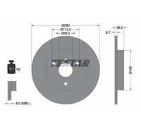 TEXTAR 92155503 Brake disc