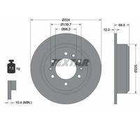 TEXTAR 92161800 Brake disc