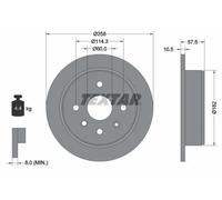 TEXTAR 92163003 Brake disc