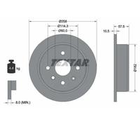 TEXTAR 92163003 Brake disc