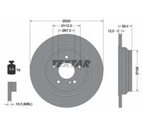 TEXTAR 92176503 Brake disc