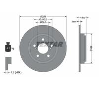 TEXTAR 92199800 Brake disc