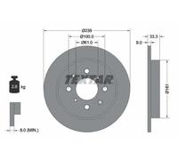 TEXTAR 92204000 Brake disc