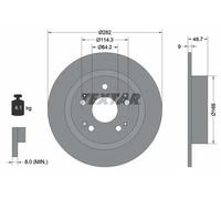 TEXTAR 92204300 Brake disc