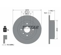 TEXTAR 92225103 Brake disc