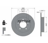 TEXTAR 92226103 Brake disc