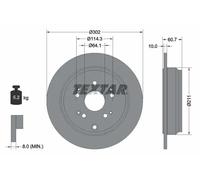 TEXTAR 92227203 Brake disc