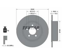 TEXTAR 92234803 Brake disc