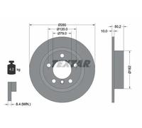 TEXTAR 92238703 Brake disc