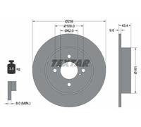 TEXTAR 92242303 Brake disc