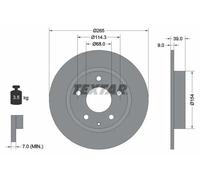 2x Brake disc solid 92267703 TEXTAR for MAZDA 3 3 Saloon CX-3 3 Hatchback CX-30