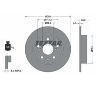TEXTAR 92268403 Brake disc
