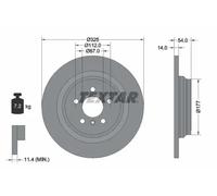 2x Brake disc solid 92277405 TEXTAR for MERCEDES-BENZ M-CLASS GLE Coupe GLE