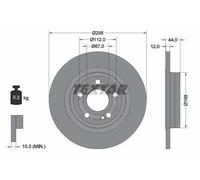 TEXTAR 92323203 Brake disc