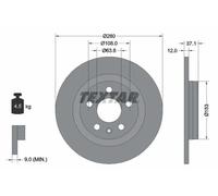 TEXTAR 92323803 Brake disc