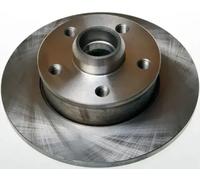 2x Brake disc solid B130263 DENCKERMANN for VW SEAT