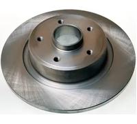 2x Brake disc solid B130380 DENCKERMANN for RENAULT LAGUNA II GRAND SCÉNIC II
