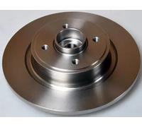 2x Brake disc solid B130633 DENCKERMANN for RENAULT GRAND SCÉNIC II