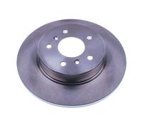 2x Brake disc solid B130722 DENCKERMANN for NISSAN RENAULT