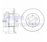 DELPHI BG2556 Brake disc