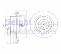 DELPHI BG2986 Brake disc