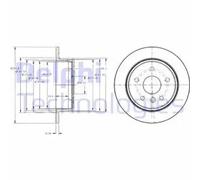DELPHI BG3178 Brake disc