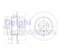 DELPHI BG3183 Brake disc